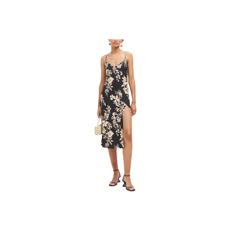 Reformation Slip Dresses Women's Gisele Black-0