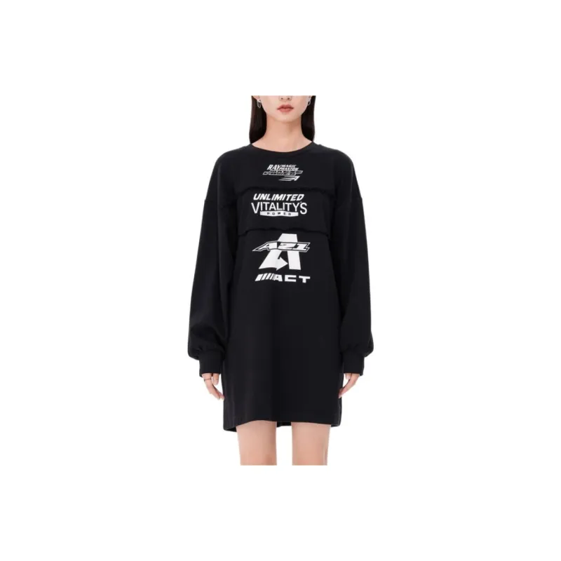 A21 Long Sleeved Dresses Women's-3