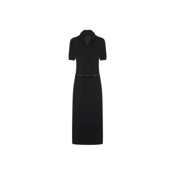 Givenchy Voyou Belt Long Polo Dress 'Black'