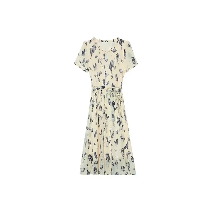 HUASJ Short Sleeved Dresses Women's-0