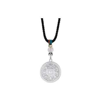 YUOFFICIAL 990 Silver Necklaces Unisex
