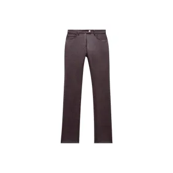 COURREGES Reedition 5 Pocket Vinyl Pants 'Burgundy'