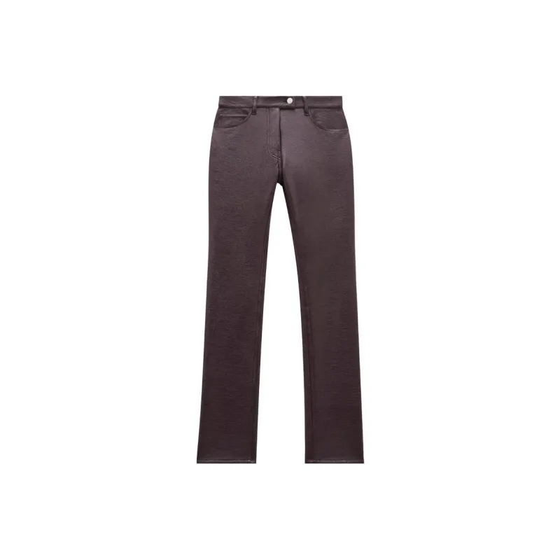 COURREGES Reedition 5 Pocket Vinyl Pants 'Burgundy'-0