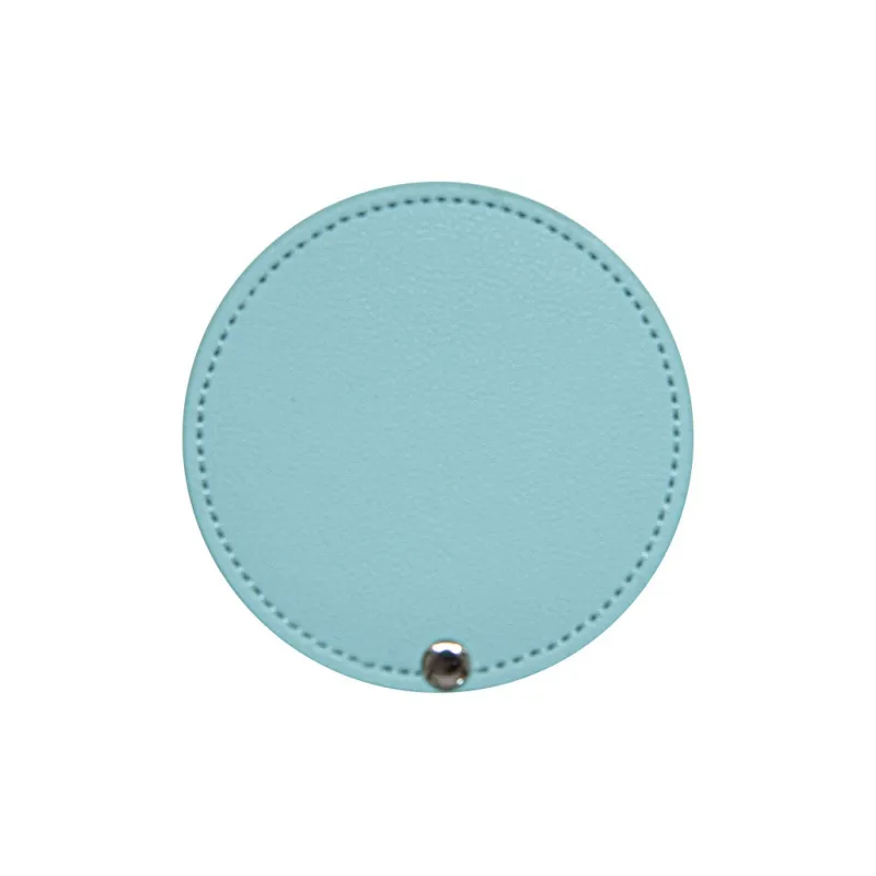 JIXUAN Portable Refillable PU Leather Rotating Stainless Steel Cute Impact Resistant Make Up Mirrors-1