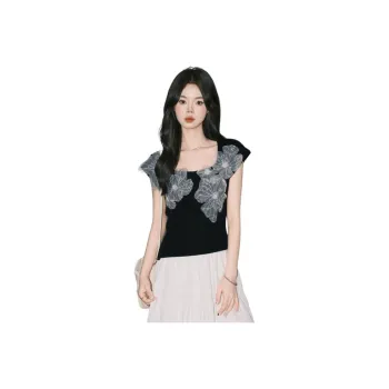 FOREVER 21 Flutter Sleeve T Shirt Women's
