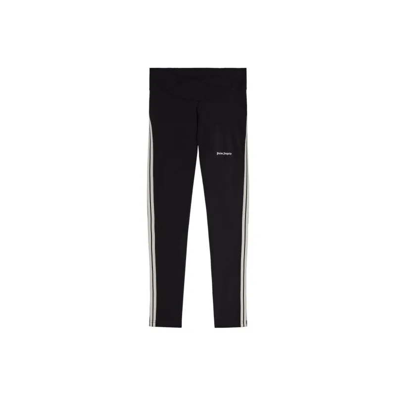 PALM ANGELS Classic Training Leggings Black/Off White-0