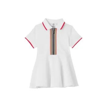Burberry Short Sleeved Dress Women's White