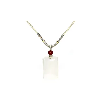 GUANFEI Natural Chalcedony Necklaces Unisex