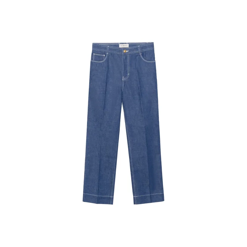 TORY BURCH Straight leg Denim Jeans-0