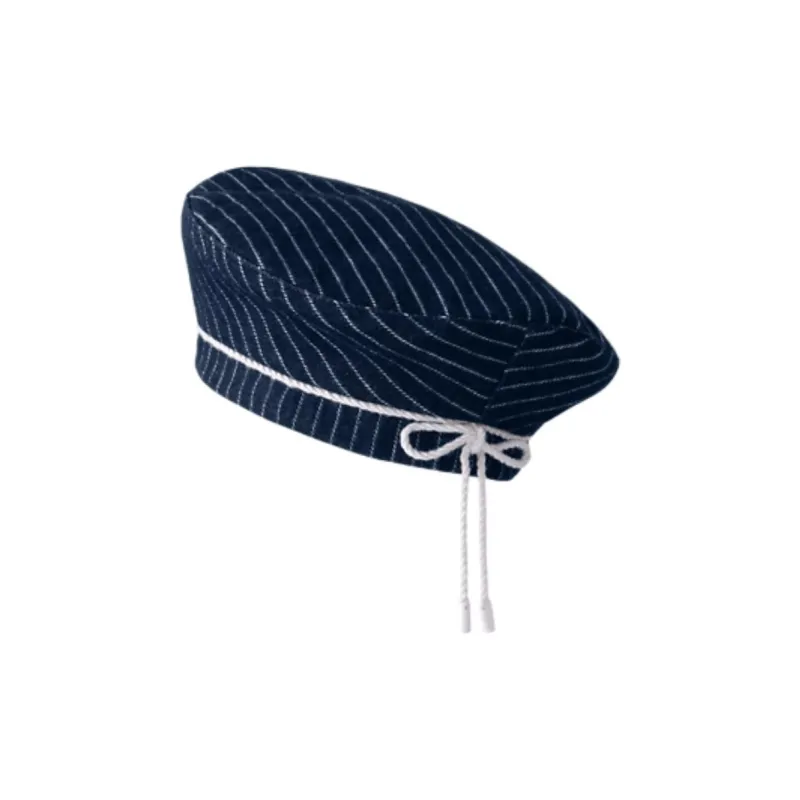 Lv Denim Stripes Beret-1