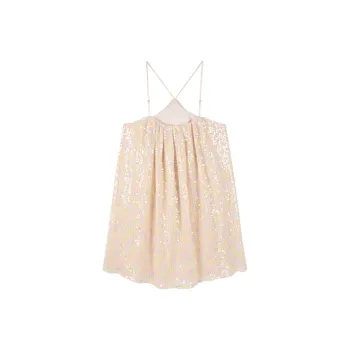 CARIEDO Slip Dresses Women's Candy Box Floral Sequins