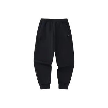 Anta Variety Training Collection Knitted Sports Pants Women's Basic Black