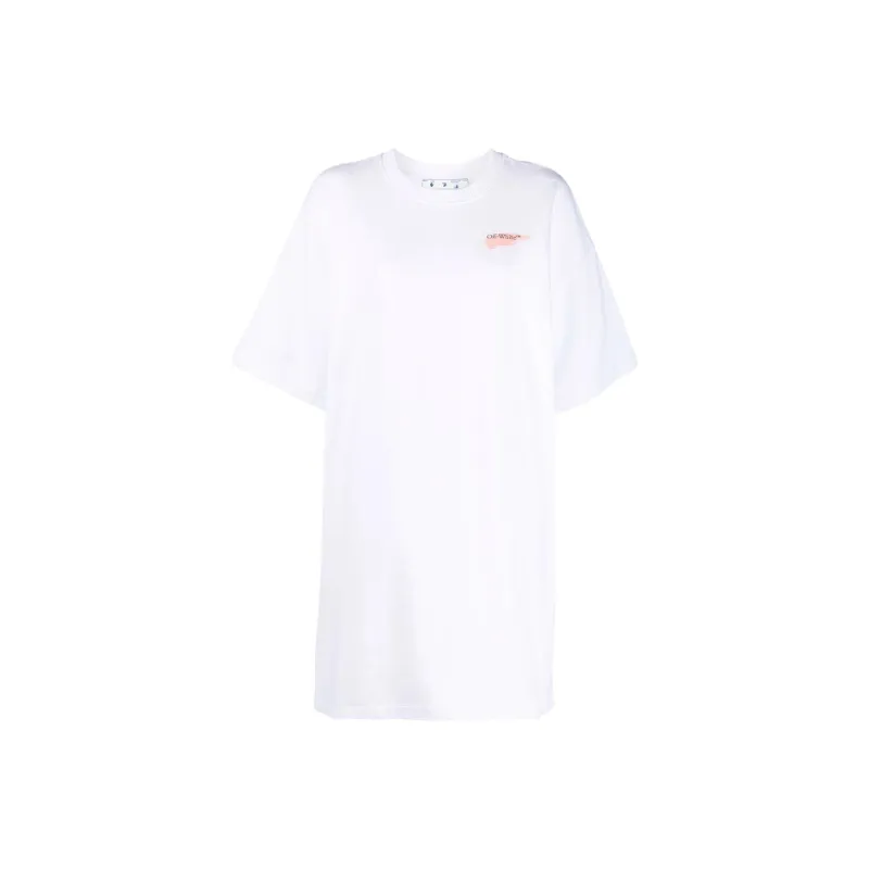 OFF WHITE SS22 Short Sleeved Dresses Women's White-0