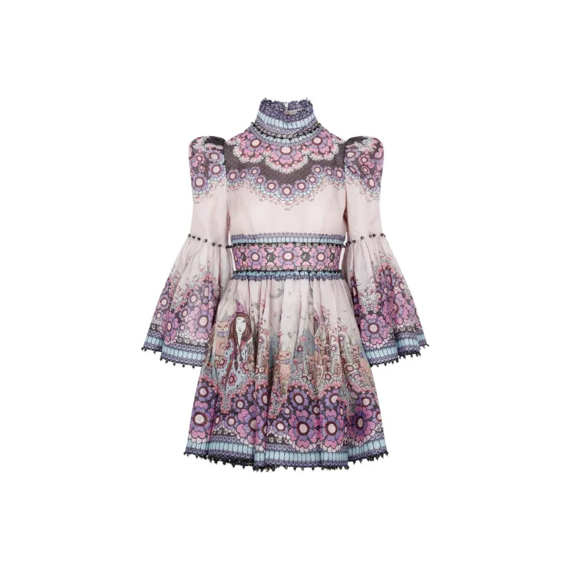 Zimmermann Long-Sleeved Dresses Women's Purple-0