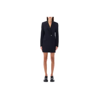 MSGM Open Back Long Sleeved Blazer Dress