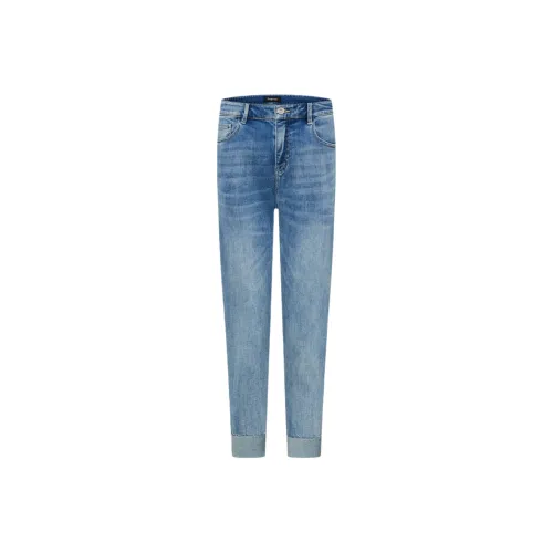Biyin Leufen Jeans Women's Light Blue