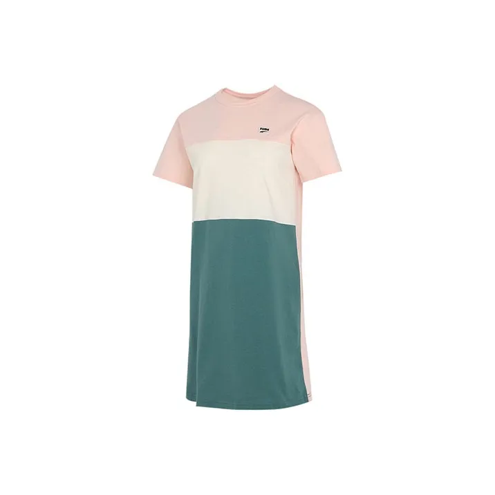 PUMA Short Sleeved Dresses Women's Light Pink-0