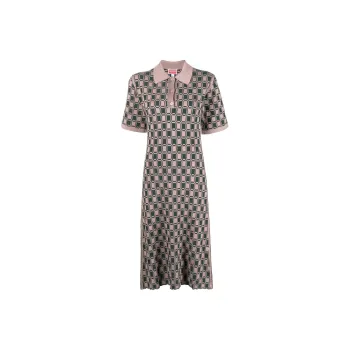 KENZO Short Sleeved Dress Women's Green