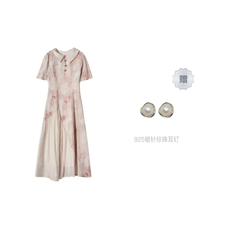 ANNECHEN Short Sleeved Dresses Women's-0