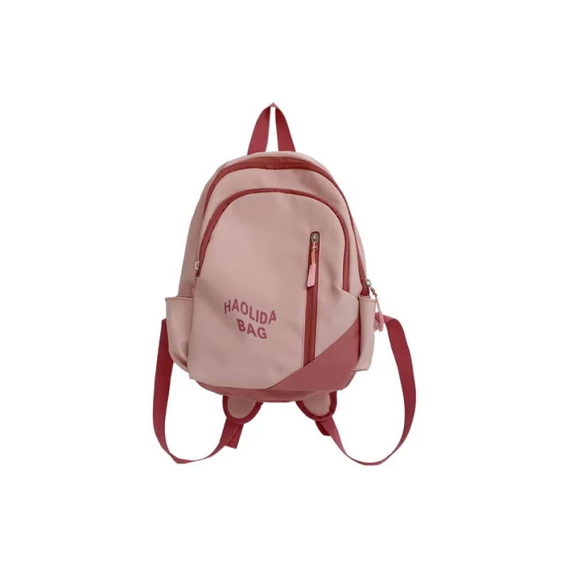 Single Warehouse Nylon Fabric Backpack Unisex Pink/Black/Gray Blue/Milky White/Red/Ecru Gray-0
