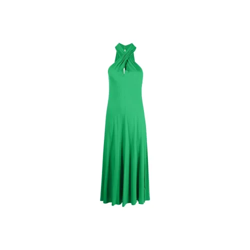 Polo Ralph Lauren Halterneck Flared Midi Dress
