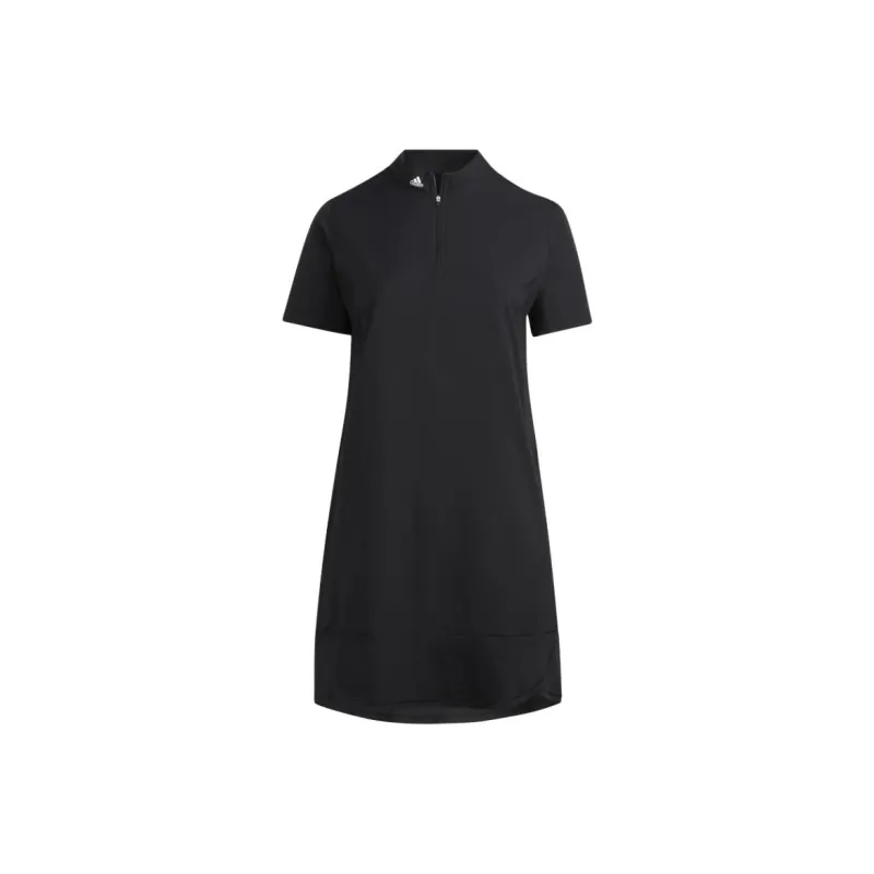 Adidas Frill Golf Dress Short-Sleeved Dresses Women's Black-0