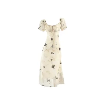 Incolore Short Sleeved Dresses Women's Apricot