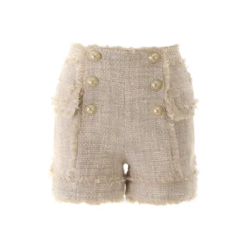 BALMAIN Casual Shorts Women's Beige