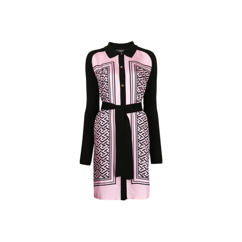 VERSACE VERSACE Long-Sleeved Dresses Women's Pink-0
