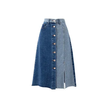 SOON FLOWER Denim Dresses & Skirts Spring And Summer Women's Blue