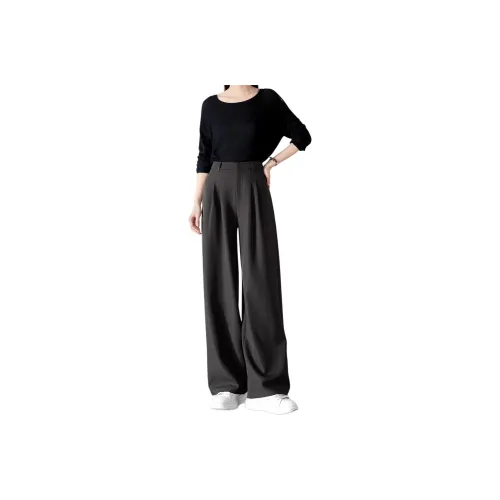 Mo Han Yi Mei Casual Pants Women's Dark Gray