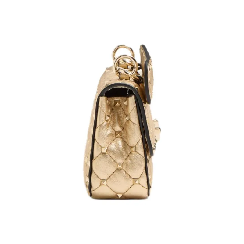 Valentino GARAVANI Nappa Leather Portable Crossbody Bag, Shoulder Bag Small Size Women's Beige-2