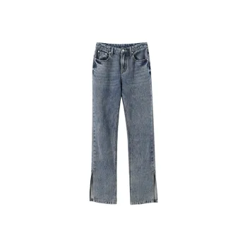 YUMOMO STAR Wide Leg Jeans Women's Denim Blue