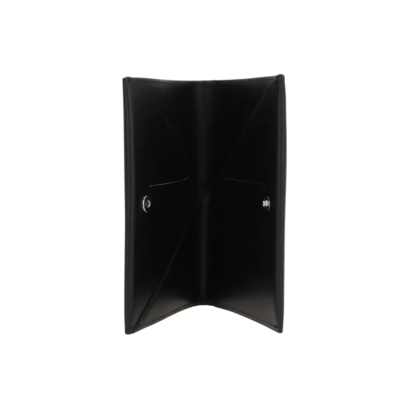 MM6 Maison Margiela Leather Card Holder Women's Black-3