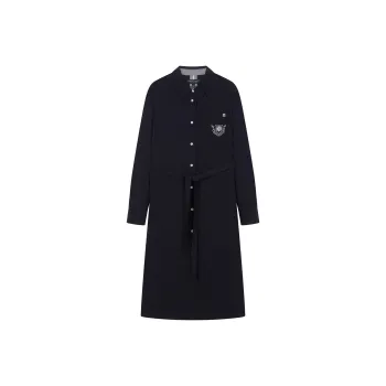 Teenie Weenie Long Sleeved Dress Women's Navy Blue