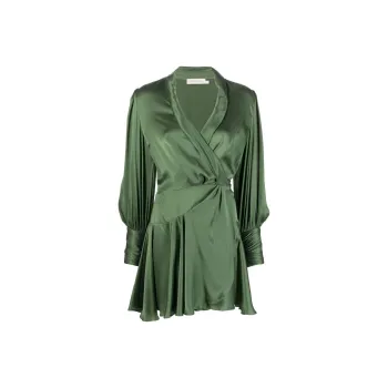 Zimmermann Long-Sleeved Dresses Women's Green