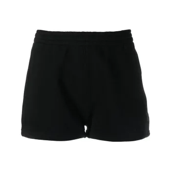 Alexander Wang Puff Paint Logo Sweatshorts Black