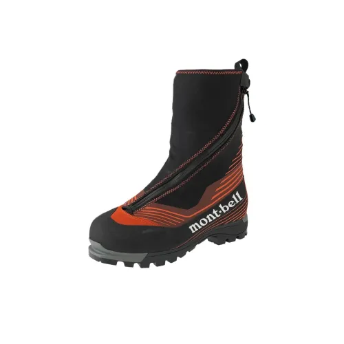 MONTBELL Waterproof And Breathable High Top Hiking Shoes Women's Black Orange