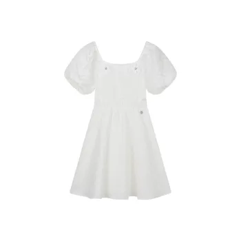 Teenie Weenie Short Sleeved Dresses Women's Ivory White