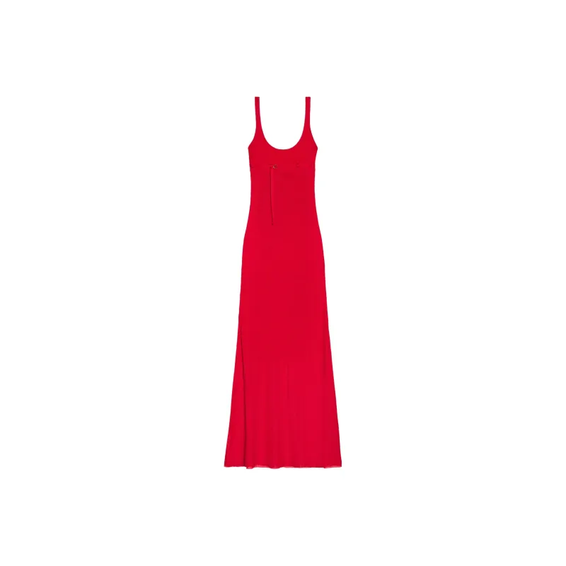 Jacquemus Belted Long Knit Dress-0