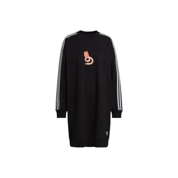 Adidas Originals Long Sleeved Dresses Women's Black