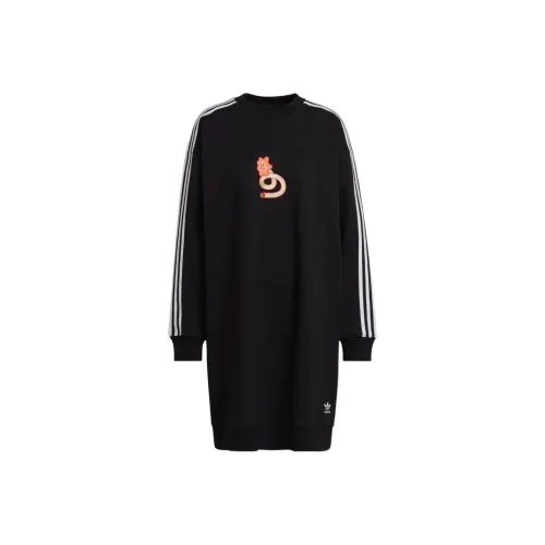 Adidas Originals Long Sleeved Dresses Women's Black