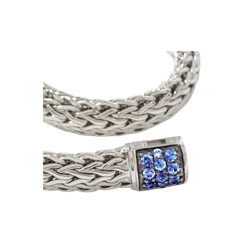 John Hardy Classic Chain 6.5mm Reversible Sapphire Pavé Bracelet-3