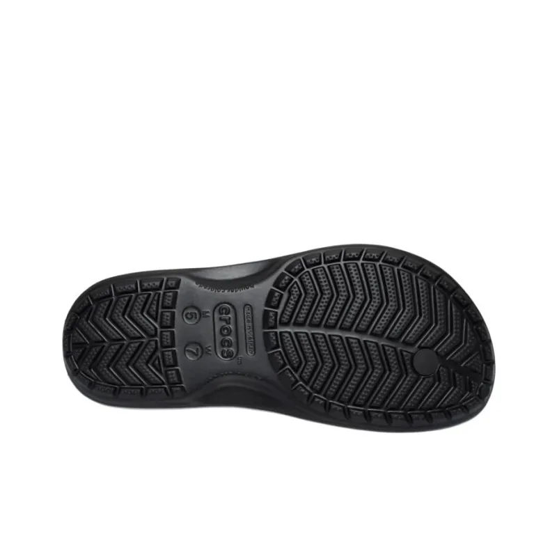 Crocs Crocband Abrasion Resistant Flip Flops Unisex Black-5