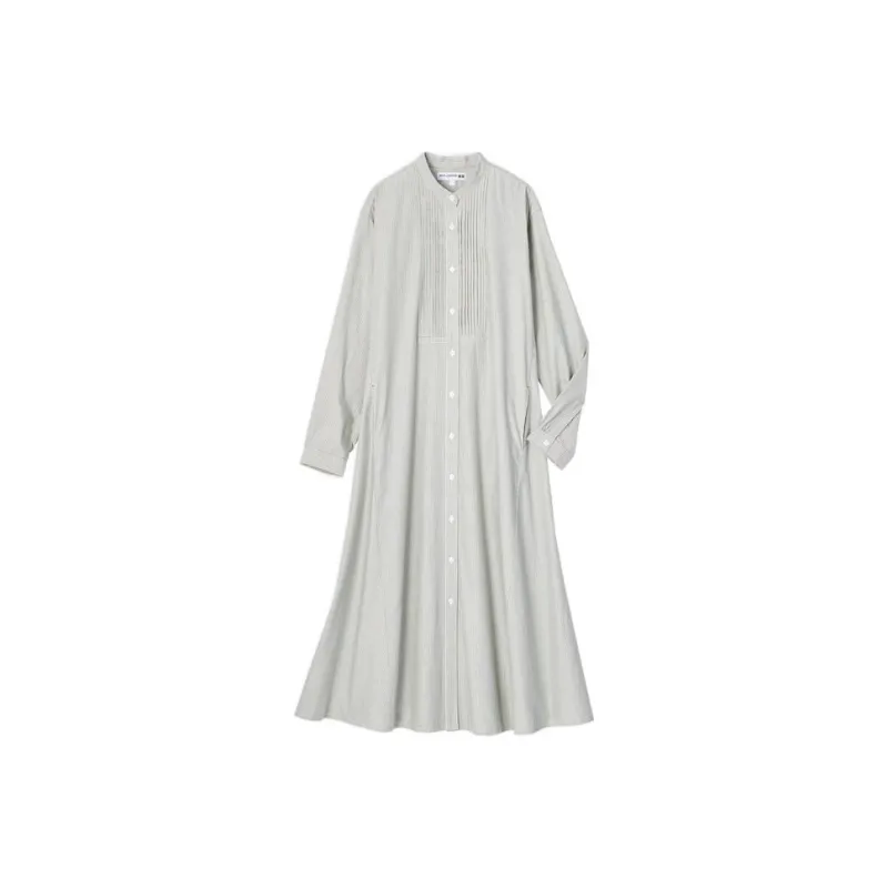 UNIQLO FW22 A-Line Skirt Dress Gray-0