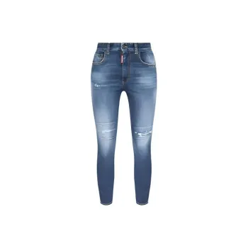 DSQUARED 2 Mid-Rise Slim-Fit Distressed Jeans