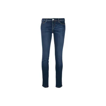 EMPORIO ARMANI SS21 Denim Trousers Women's Blue