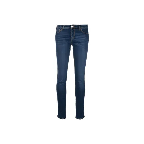 EMPORIO ARMANI SS21 Denim Trousers Women's Blue