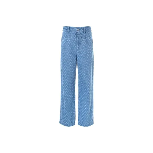 LOFT SHINE Straight Jeans Women's Denim Blue