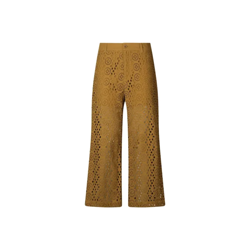 Liu Jo Embroidery Cropped Trousers-0
